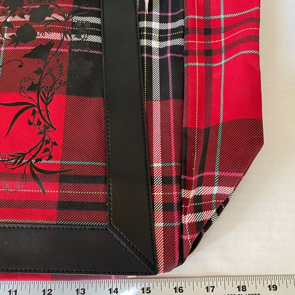 Victoria’s Secret Tote Bag Red Black New - Picture 14 of 16